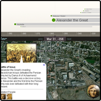 history venture timeline map